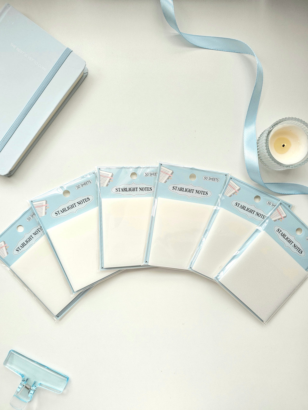 ✨ Starlight Notes — Translucent Shimmer Sticky Notes